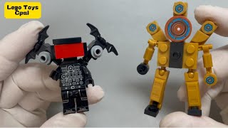 LEGO skibidi toilet | Titan TV man VS Titan Speaker man | Unofficial Lego Minifigures