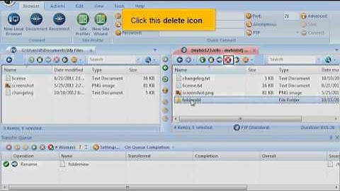Managing Files with FTP Voyager