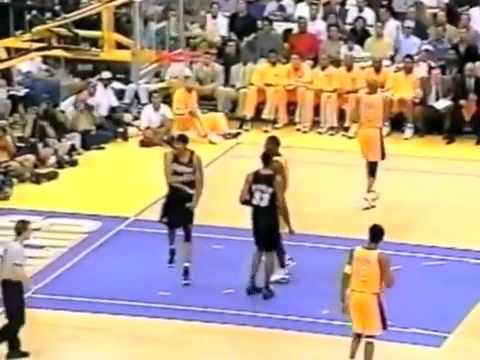 Rasheed Wallace Nasty Dunk And Cusses At The Ref