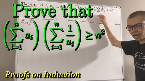 Prove that (a1 + a2 + ... + an)(1/a1 + 1/a2 + ... + 1/an) ≥ n^2  for a1,a2,a...,an ﹥ 0