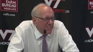 Jim Boeheim Press Conference at Virginia Tech