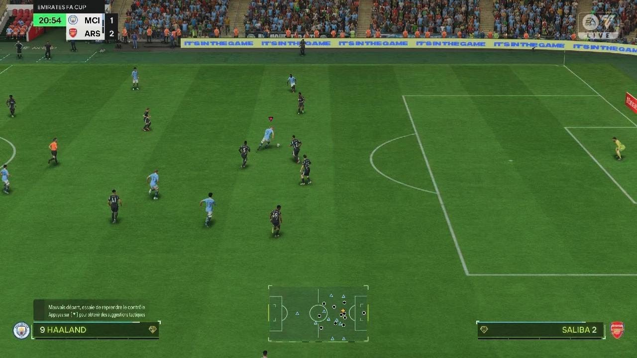 Je vous amène à Wembley pour une finale historique entre Manchester City et Arsenal.