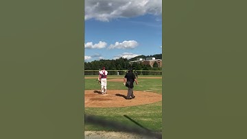 Catcher Mason Balsis (2022) throws runner out at 2nd base