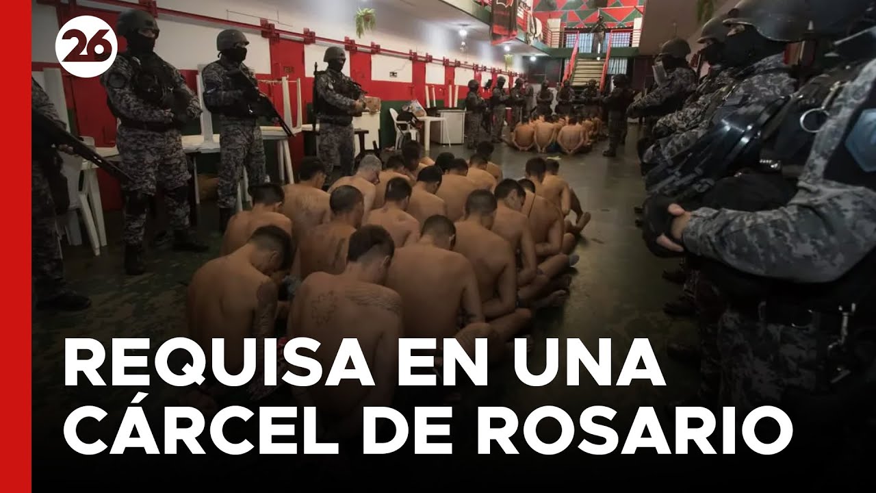 ARGENTINA | A lo Bukele: las impactantes imágenes de una requisa en una cárcel de Rosario