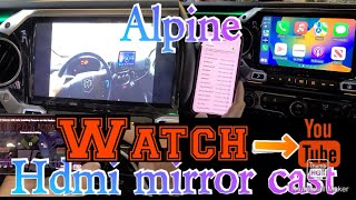 How to mirror cast phone over Alpine ILX-507 i509-wra-jl i509-wra-jk HDMI screenshot 2