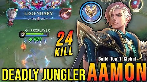 ✨ 24 KILLS!! LEGENDARY AAMON – DEADLY JUNGLER BUILD! ✨