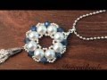 Doreenbeads Jewelry Making Tutorial - How to Make Bead Snowflake Pendant Necklace