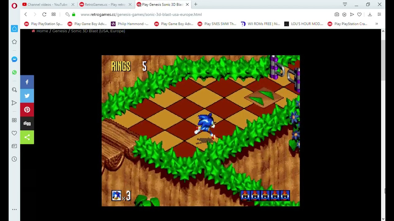 Play Genesis Sonic the Hedgehog 3 (Europe) Online in your browser 