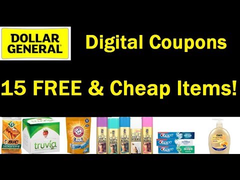Free, Overage & Cheap w/ Digital Coupons at Dollar General This Week–10/22 to 10/28—$3/$15 & 2/10