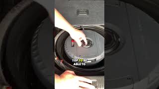 Cerwin Vega Spare Tire Sub Removes Fast #Audi #SQ5 #SQ6 #Subwoofer #CarAudio #Shorts
