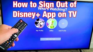 Disney+ App on TV: How to Log Off (Sign Out) screenshot 4
