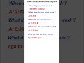Daily Routine English Speaking Practice Conversation