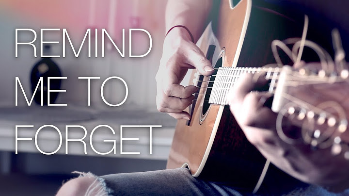 Remind Me to Forget Guitar version - Guitar performance video thumbnail