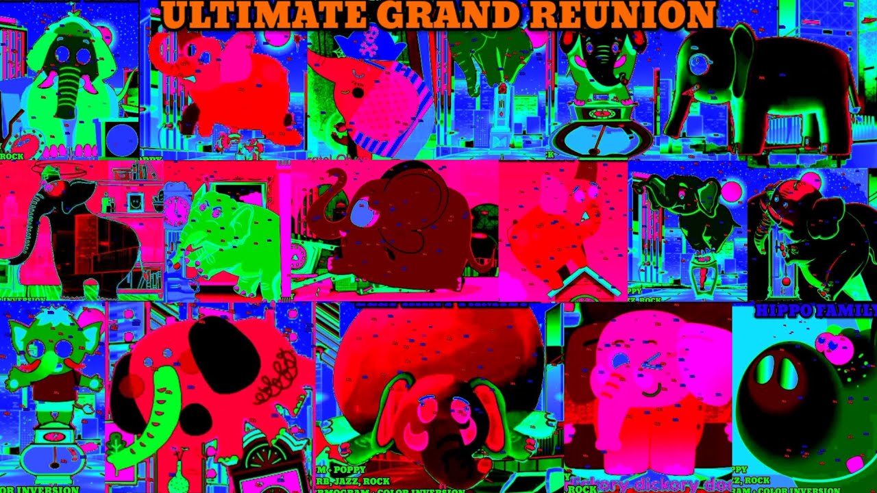 HICKORY DICKORY DOCK PARTY || ULTIMATE GRAND REUNION OF CLOCK CLASHER || VIDEO EFFECTS TUTORIAL