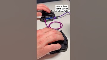 Sound Test of Ferris Sweep + Kailh Choc White #shorts #mechanicalkeyboard #keyboards