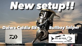 NEW SETUP!! DAIWA Caldia SW 5000D-CXH with BullBay Sniper Rod