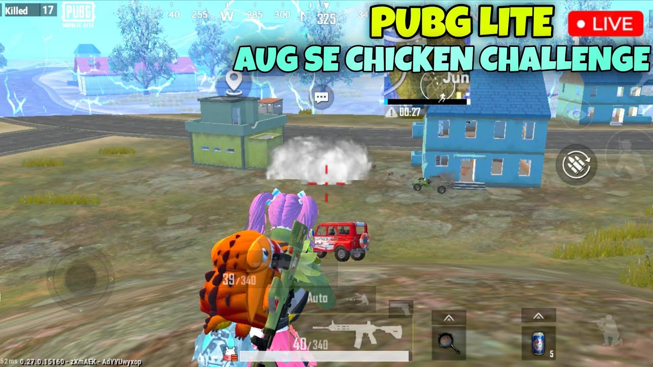 PUBG LITE LIVE | AUG SE CHICKEN CHALLENGE SERIOUS GAMEPLAY