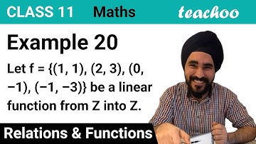 Example 20 - Let f = {(1,1), (2,3), (0, -1), (-1, -3)}. Find f(x) - Teachoo