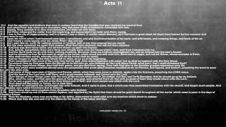 Bible reading, Acts 11, And the apostles and brethren that were in Judaea heard that the Gentile