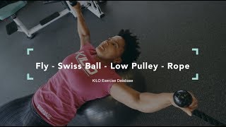 Fly - Swiss Ball - Low Pulley - Rope | KILO Exercise Database