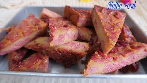 Bánh chuối nướng, chia sẻ bí quyết làm bánh ngon, màu tự nhiên ||Baked Banana Cake || Natha Food