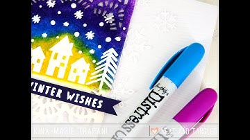 Distress Crayons + Emboss Resist