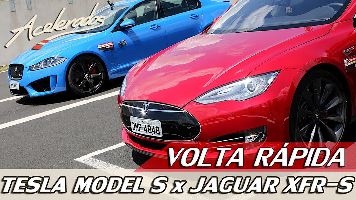 TESLA MODEL S X JAGUAR XFR-S - QUICK LAP #34 WITH RUBENS BARRICHELLO | ACCELERATED