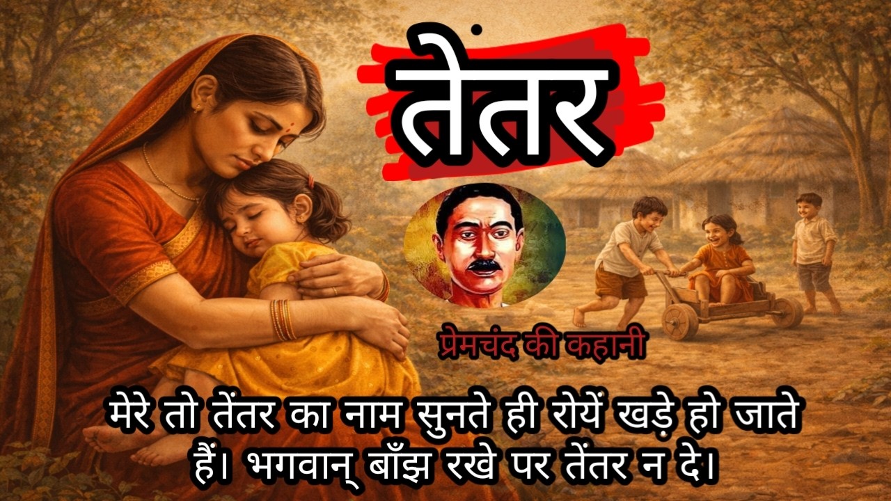 तेतर। सामाजिक कहानी। मुंशी प्रेमचंद की सर्वश्रेष्ठ कहानीया। Indian classical story। Voice telling।