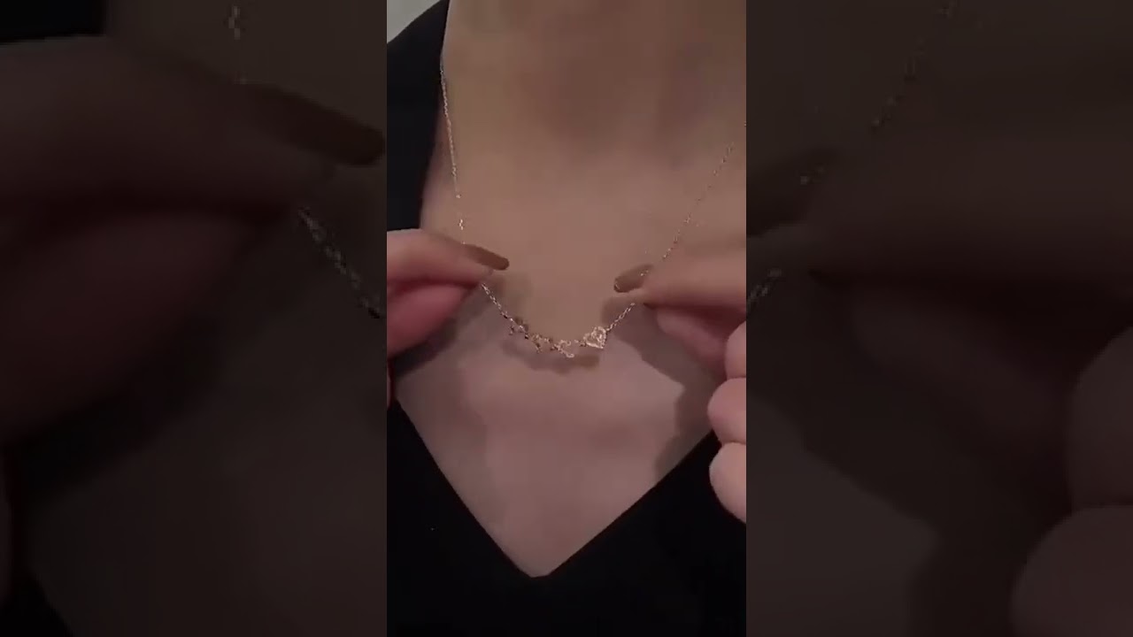 Product Link in Comments & Description! - Detachable 4 Leaf Clover Heart Necklace