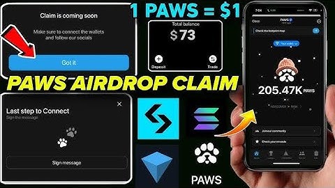 Paws 🐾 Claim Token Paws Final Mandatory Tasks Available Free Airdrop How Eligible How Complete Task