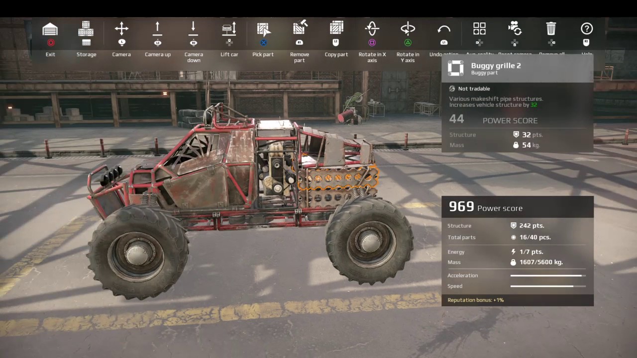 Crossout dune buggy build challenge