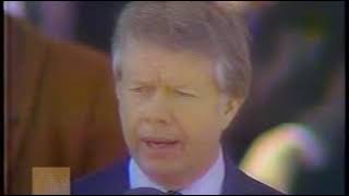 Jimmy Carter January 20, 1977: Inaugural Address
Jimmy Carter January 20, 1977 Source National Archives President Carter notes that the nation must be strong at home in order to be strong abroad, and he emphasizes assisting freedom and human rights causes all over the world. Carter strives to rebuild Americans confidence in the government as well as equality for all Americans. Jimmy Carter January 20, 1977: Inaugural Address