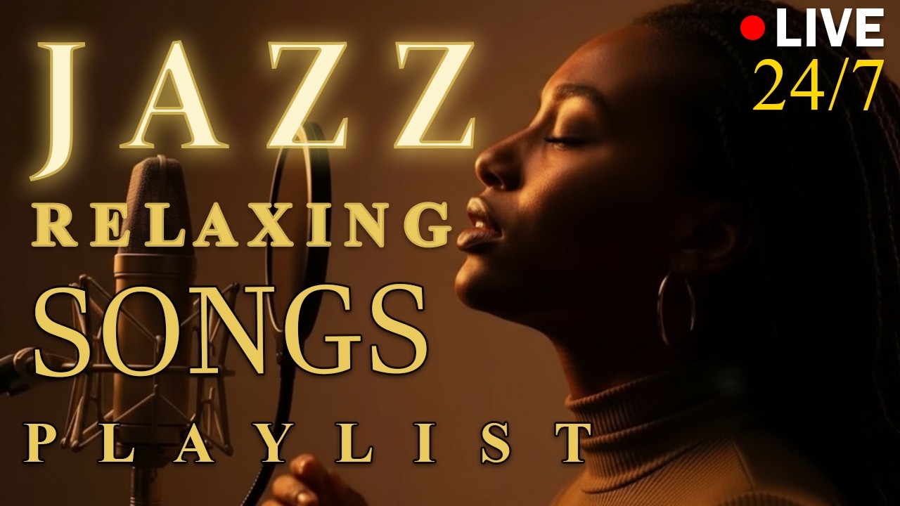Smooth Jazz Chill Out Lounge with Female Vocals | Soulful Romantic Jazz Songs | LIVE🔴 24/7