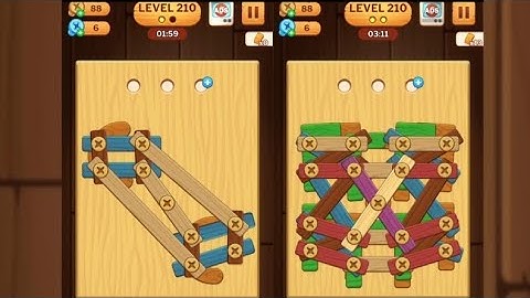 Screw Puzzle: Wood Nut & Bolt - Level 210