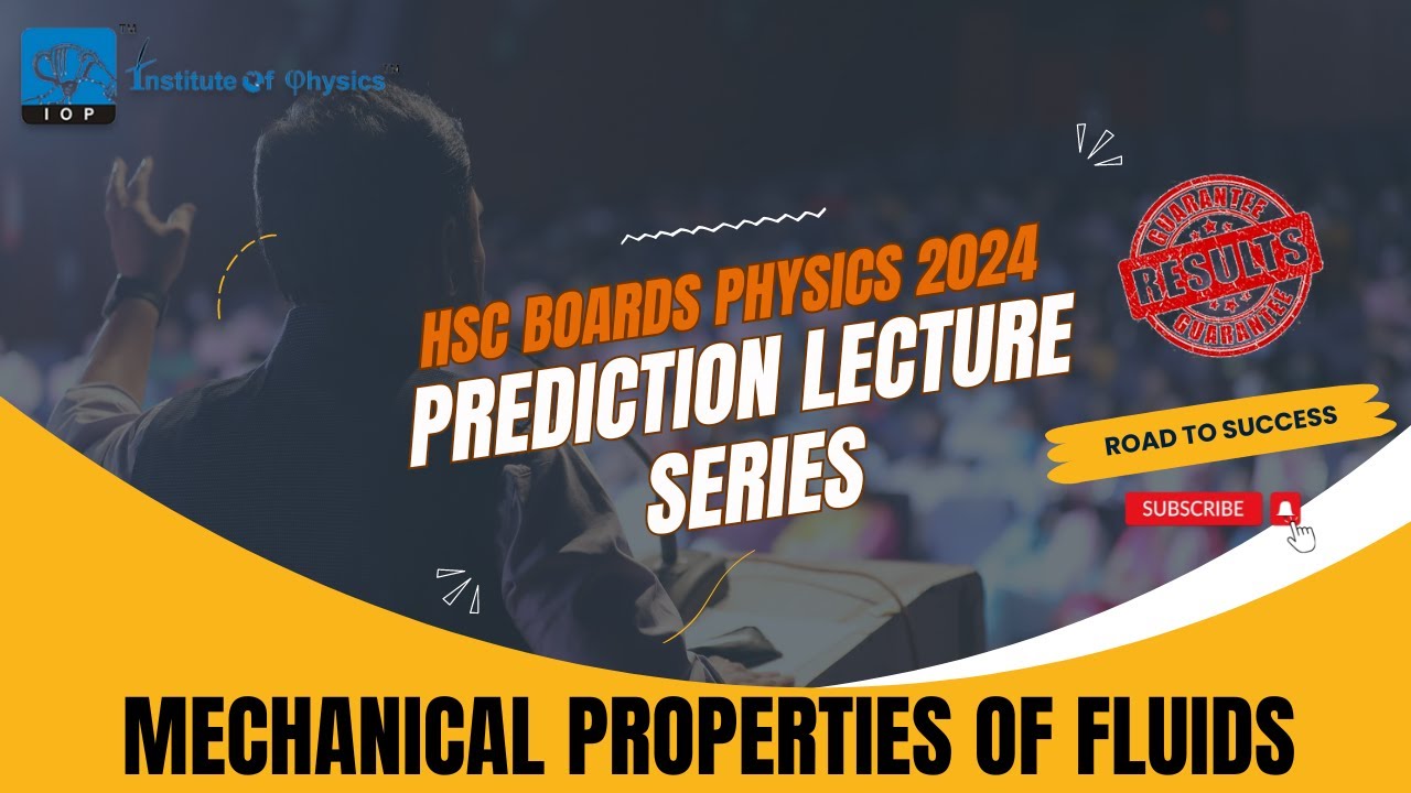 HSC Physics Board Exam 2024 Predictions | Chap 2 Mechanical Properties of Fluids Important Questions