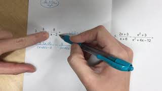 Algebra 2 Notes 12-4 Add and subtract rational expressions day 1