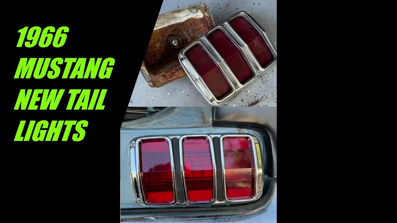 Installing New Tail Lights On 1966 Mustang - YouTube