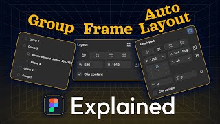 Group vs Frame vs Auto Layout Figma | Complete Guide for Beginners (2025)