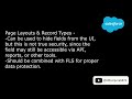 Salesforce Security Session #7 - Field Level Security