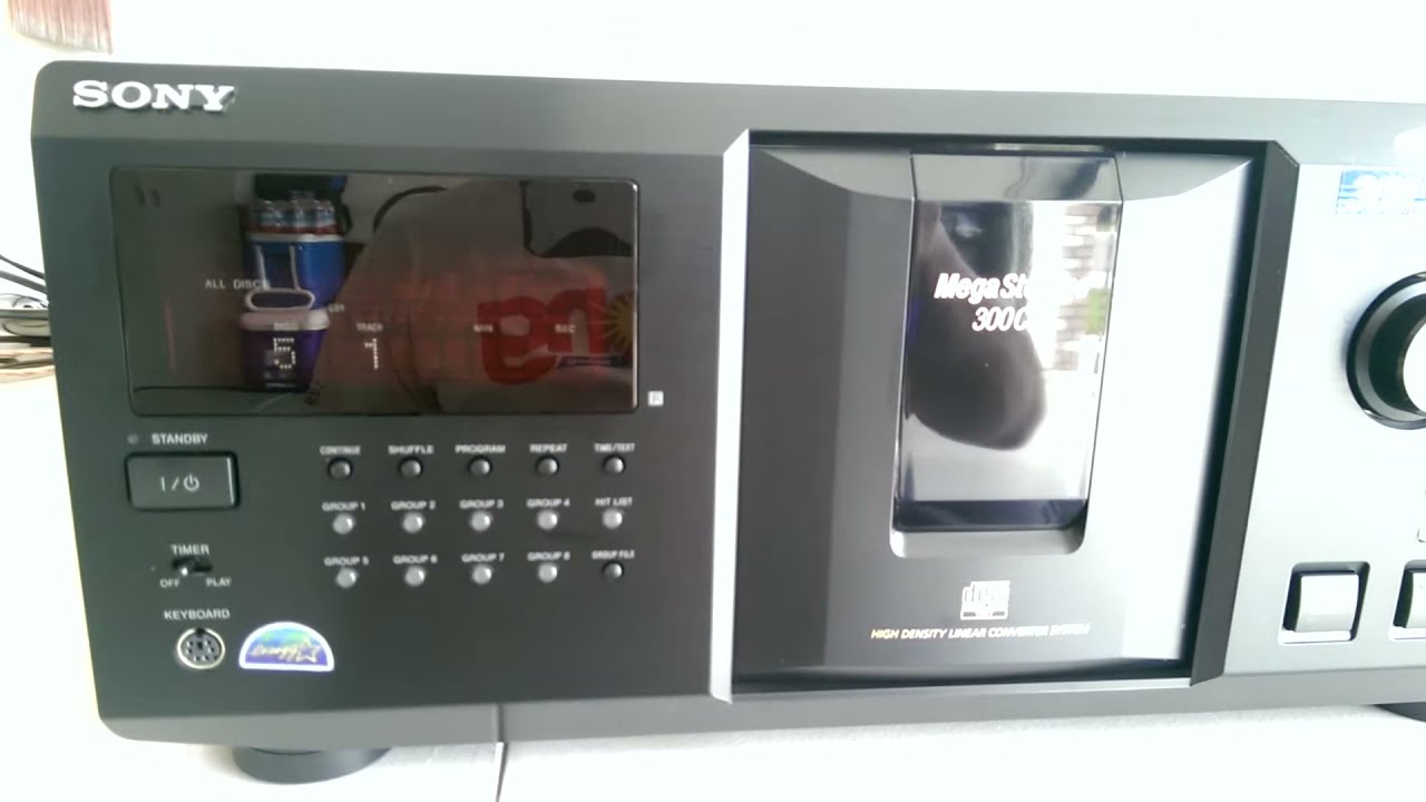Sony CDP-CX335 300-Disc CD Changer Jukebox MegaStorage - YouTube