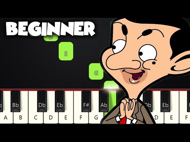 Mr. Bean Animated Theme Song | BEGINNER PIANO TUTORIAL + SHEET MUSIC by Betacustic class=