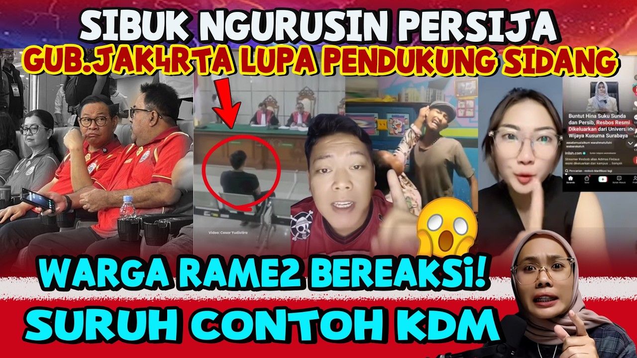 ASTAGAA‼️PRAMONO SIBUK TEPIS PERSIJA LUPA PENDUKUNGNYA DISIDANG—RAKYAT PADA NG4MUK