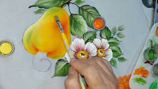 Como pintar caju , pintura em tecido, curso pra iniciantes ##pintura #cursoonline #pintar