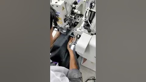 Automated Waist Belt Loop Attaching Machine || Saving 2 operators with High Production #shorts