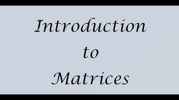 Baruch MTH 2003/2009: Intro to Matrices