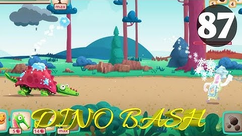 Dino Bash Level 87 (Frosty) Android walk-through Gameplay...! FROSTY UNLOCKED