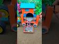 😲Mini tractor create a cement pillar step by step  🔥DIY construction machine #shorts