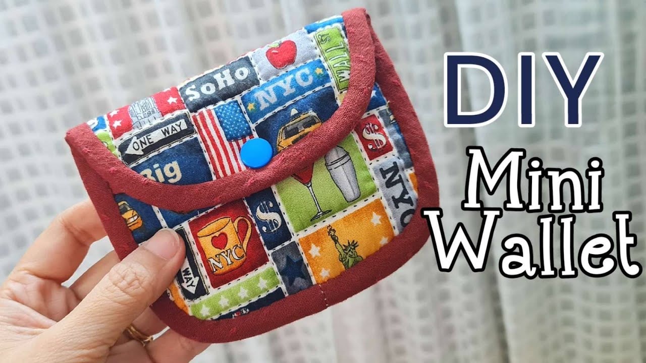 EP 53 DIY : Coin Purse | Free Download Pattern | Gift bag idea - YouTube