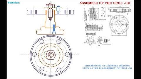 ASSEMBLY DRAWING OF DRILL JIG
