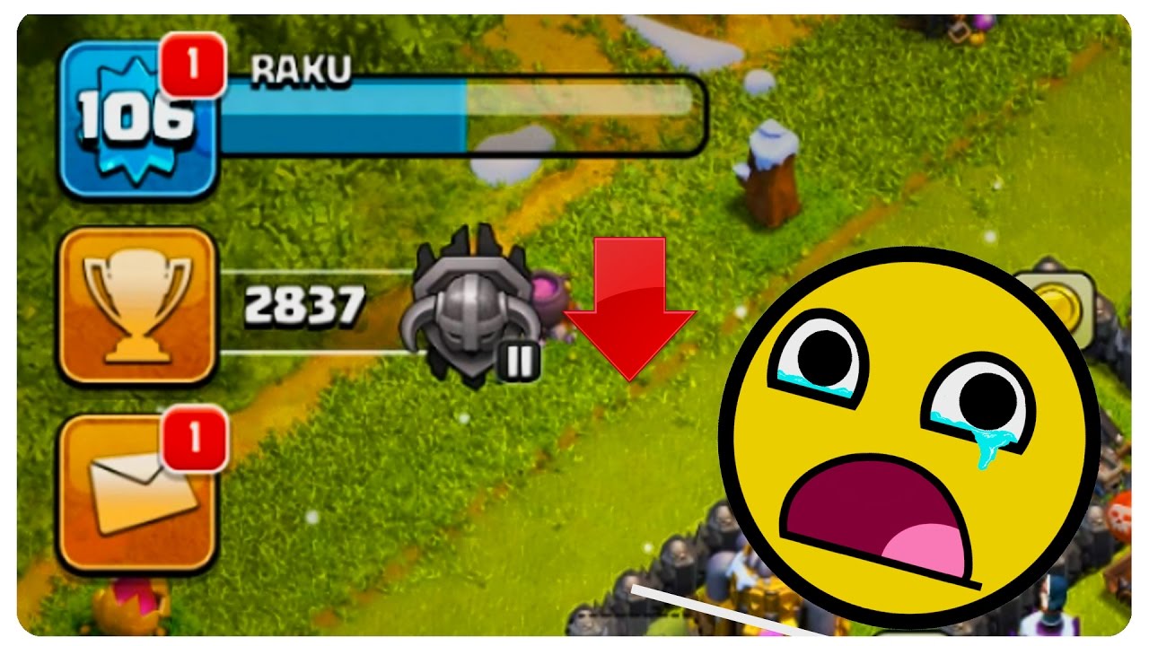 Incep sa scad in liga | Clash of Clans Romania